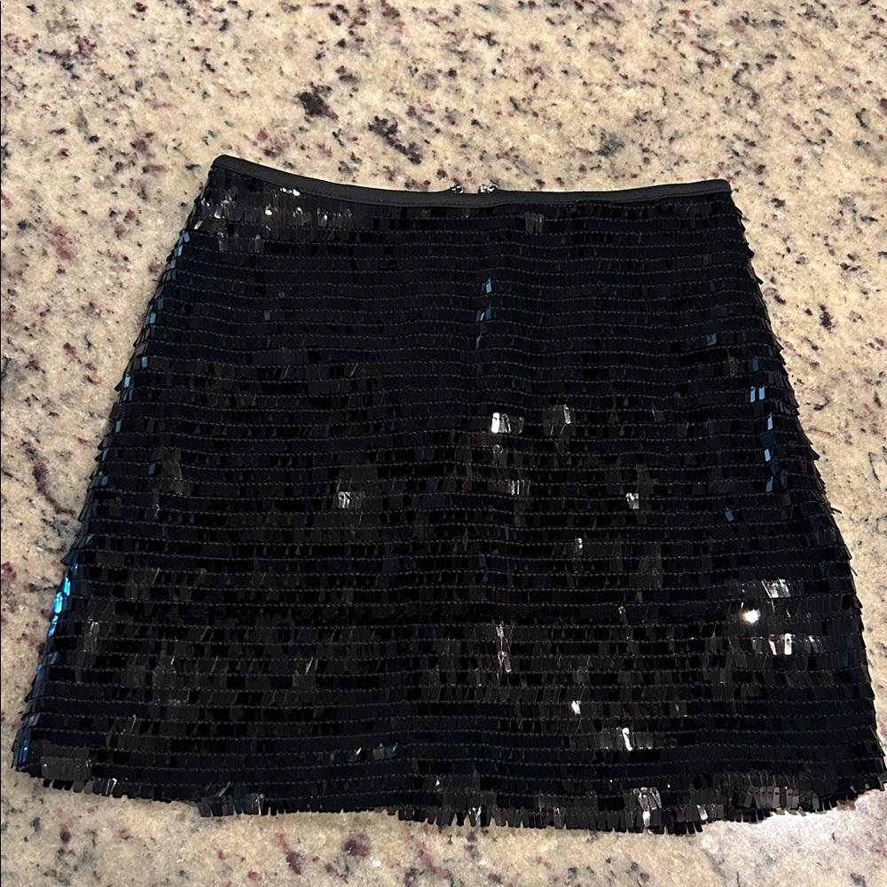 GB Girls Elegant Black Sequin Skirt